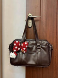 Weiyinxing New JK Uniform Bag Two-Dimensional PU Commuter Satchel Cute Girl College One-Shoulder Handbag