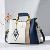 Weiyinxing New Collision Color Middle-Aged Lady Bag Versatile Leisure Armpit Bag Temperament Mom Bag One Shoulder Carrying Cross-Body Bag