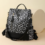 Weiyinxing Women's Autumn And Winter New Large-Capacity Lady's Anti-Theft Backpack Leopard Print Korean Version Fashion Leisure Backpack