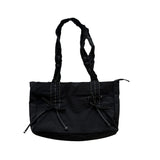 Weiyinxing Women's Bags In Spring And Summer, One-Shoulder Bow Decorated Nylon Bags, Large-Capacity Leisure Tote Bags, Handbags