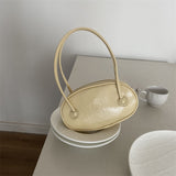 Weiyinxing Bag Women's Bag Minority One-Shoulder Chain Oval Bag Simple Spring And Summer Handbag Advanced Fashion Mobile Bag