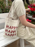 Weiyinxing Bag Women's Single Shoulder Handbag Small Fresh Bag Female Alphabet Printed Portable Female Bag Leisure Simple Student Bag