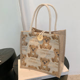 Weiyinxing Bear Lunch Box Bento Bag 2024 Summer New Fashion Out Bag Ins One Shoulder Bag