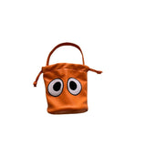 Weiyinxing Spring Style Women's Bucket Korean Version Pu Bucket Handbag Big Eyes Lovely One-Shoulder Straddling Women's Bag