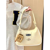 Weiyinxing Bag Girl 2024 New Student Armpit Bag Leisure Bag Cute One Shoulder Bag Korean Version Hand Canvas Bag