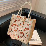 Weiyinxing Handbag Bag 2024 New Student Everything Ins Fashion Small Bag Girl Carrying A Linen Bag