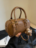 Weiyinxing Retro Handbag Bag Female 2024 New Autumn And Winter Fashion Bowling Bag Versatile One-Shoulder Cross-Body Bag