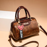 Weiyinxing Style] Bag Female 2024 Casual Retro Pillow Bag Large Capacity Stone Grain One-Shoulder Cross-Body Bag Tide