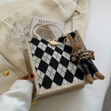 Weiyinxing Handbag Bag Female 2024 Fashion Bag Style Girl Work Lunch Box Bag