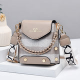 Weiyinxing Chen Female Bag] Small Bag 2024 New Web Celebrity Personality Mini Ins Korean Version Summer Shoulder Cross-Body Bag