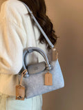 Weiyinxing Wind Chio2nd Platinum Blue Dencare Bag Female 2024 New Handbag Work Small Bag Cross-Body Bag