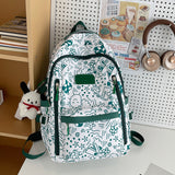 Weiyinxing New Female Graffiti Backpack Korean Cartoon Cute High-Capacity Middle School Student Schoolbag