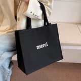 Weiyinxing School Students In Class Single Shoulder Tote Bag Female 2024 New Fashion Versatile Large Capacity Portable Canvas Commuter Bag