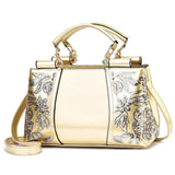 Weiyinxing Patent Leather Bright Face Female Bag Bride Wedding Atmosphere Handbag Large Capacity Women's Single Shoulder Cross-Body Bag