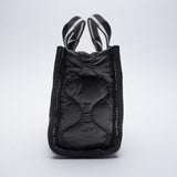 Weiyinxing Women's Bag New Black Nylon Mini Handheld Shopping Bag With Oblique Arm Originally Issued As A Substitute