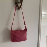 Weiyinxing Korean Version One-Shoulder Armpit Bag Nylon Bag Simple Light Leisure Bucket Bag Handbag Handbag Fashion