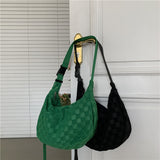 Weiyinxing And Winter Bags, Women's Bags, One-Shoulder Oblique Cross-Lattice Dumplings, Large-Capacity Shopping, Commuter Bags, Sports, Special Bags.