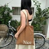 Weiyinxing Version Of The New One-Shoulder Large-Capacity Nylon Handbag Handbag Leisure And Fresh Girl
