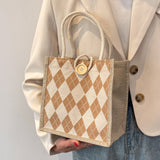 Weiyinxing Handbag Bag Female 2024 Fashion Bag Style Girl Work Lunch Box Bag