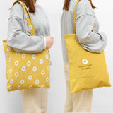 Weiyinxing Wheat Cloth Art Double-Sided Double-Use Handbag Cotton And Hemp Pocket Handbag Shopping Bag Grocery Bag
