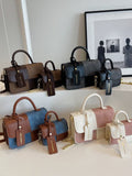 Weiyinxing Collision Color Small Square Bag Women's 2024 New Texture Simple Oblique Bag Fashion Minority Design Single Shoulder Bag