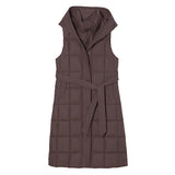 Year Popular Down Cotton Jacket Vest Vest Jacket In Long Waist Show Thin Horse Jacket Female Autumn And Winter