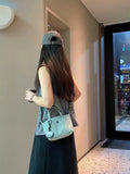 Weiyinxing 2024 New Style Dumplings, Women's Single Shoulder Handbags, Handheld Bags, Fashionable Waterproof Mobile Phone Bags.