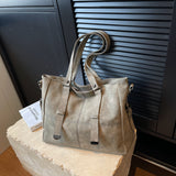 Weiyinxing Bag For Women 2024 New Simple Retro One-Shoulder Oblique Bag Texture Commuter Tote Bag