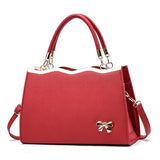 Weiyinxing New Fashion Bow Bride Bag Simple Lady Temperament Handbag Large Capacity One-Shoulder Cross-Body Bag Tide
