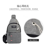 Weiyinxing Men's Chest Bag Oblique Cross-Pack Travel Small Backpack Oblique Backpack Men's Bag Sports Korean Version Chest Bag