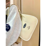 Weiyinxing Bag Girl 2024 New Student Armpit Bag Leisure Bag Cute One Shoulder Bag Korean Version Hand Canvas Bag