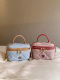 Weiyinxing Wind Chio2nd Monet Blue Ocean Box Bag Niche Designer Bag Female Chain Handbag Single Shoulder Cross-Body Bag