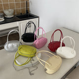 Weiyinxing Bag Women's Bag Minority One-Shoulder Chain Oval Bag Simple Spring And Summer Handbag Advanced Fashion Mobile Bag