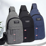 Weiyinxing Men's Chest Bag Oblique Cross-Pack Travel Small Backpack Oblique Backpack Men's Bag Sports Korean Version Chest Bag