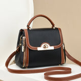 Weiyinxing Women's Bag 2024 New Tide Spring And Summer Personality Contrast Color Korean Version Ins Web Celebrity One Shoulder Cross-Arm Hand Carrying Small Square Bag