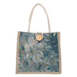 Weiyinxing Korean Version Handbag Bag Female Fashion Linen Carry Rice Bag New Ins Canvas Hand Carry Lunch Box Bag