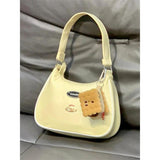 Weiyinxing Bag Girl 2024 New Student Armpit Bag Leisure Bag Cute One Shoulder Bag Korean Version Hand Canvas Bag