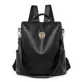 Weiyinxing New Lady's Backpack Is Fashionable, Large-Capacity Knitting, Portable Travel, Anti-Theft Backpack, Fashion Backpack