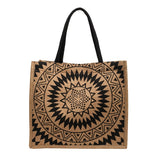 Weiyinxing Capacity Flax One Shoulder Tote Bag Female New National Style Fashion Mommy Bag College Students Class Handbag