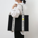 Weiyinxing Canvas Bag Portable Everyday Easy To Use Female Ins Literature And Art Small Fresh Handbag Student Korean Version Simple