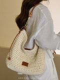 Weiyinxing & KITE Binhai Weekend Tote Bag Female Large Capacity Summer Woven Bag Grass Woven Shoulder Cross-Body Bag