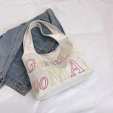 Weiyinxing Niche Handbag 2024 New Gentlewoman Large Capacity Letter Tote Bag Versatile Shoulder Bag