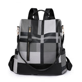 Weiyinxing Color Double Shoulder Women's Bag New Style Simple Fashion Large Capacity Anti-Theft Pattern Collision Color Lady Leisure Backpack Girl