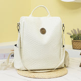 Weiyinxing New Lady's Backpack Is Fashionable, Large-Capacity Knitting, Portable Travel, Anti-Theft Backpack, Fashion Backpack