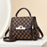 Weiyinxing Women's Bag 2024 New Tide Spring And Summer Personality Contrast Color Korean Version Ins Web Celebrity One Shoulder Cross-Arm Hand Carrying Small Square Bag