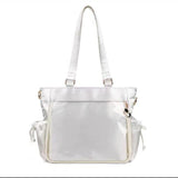 Weiyinxing Girls' One-Shoulder College Students' Transparent Large-Capacity Tote Pain Bag