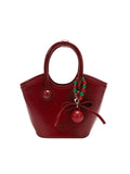 Weiyinxing & KITE Leather Cherry Love Portable Toy Bag Women's 2024 New Single Shoulder Cross-Slung Bag