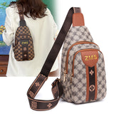 Weiyinxing Style Bust Bag Korean Version Fashion Printed Chest Backpack Travel Backpack Lady Satchel