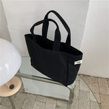 Weiyinxing New Han Dai Same Style Egg Canvas Handbag Size Bento Bag Simple Leisure Portable Tote Bag