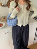 Weiyinxing Girl Autumn And Winter New Korean Embroidered Bag Handbag Mini Bag Cell Phone Bag Simple 100-Pack Cotton Bag